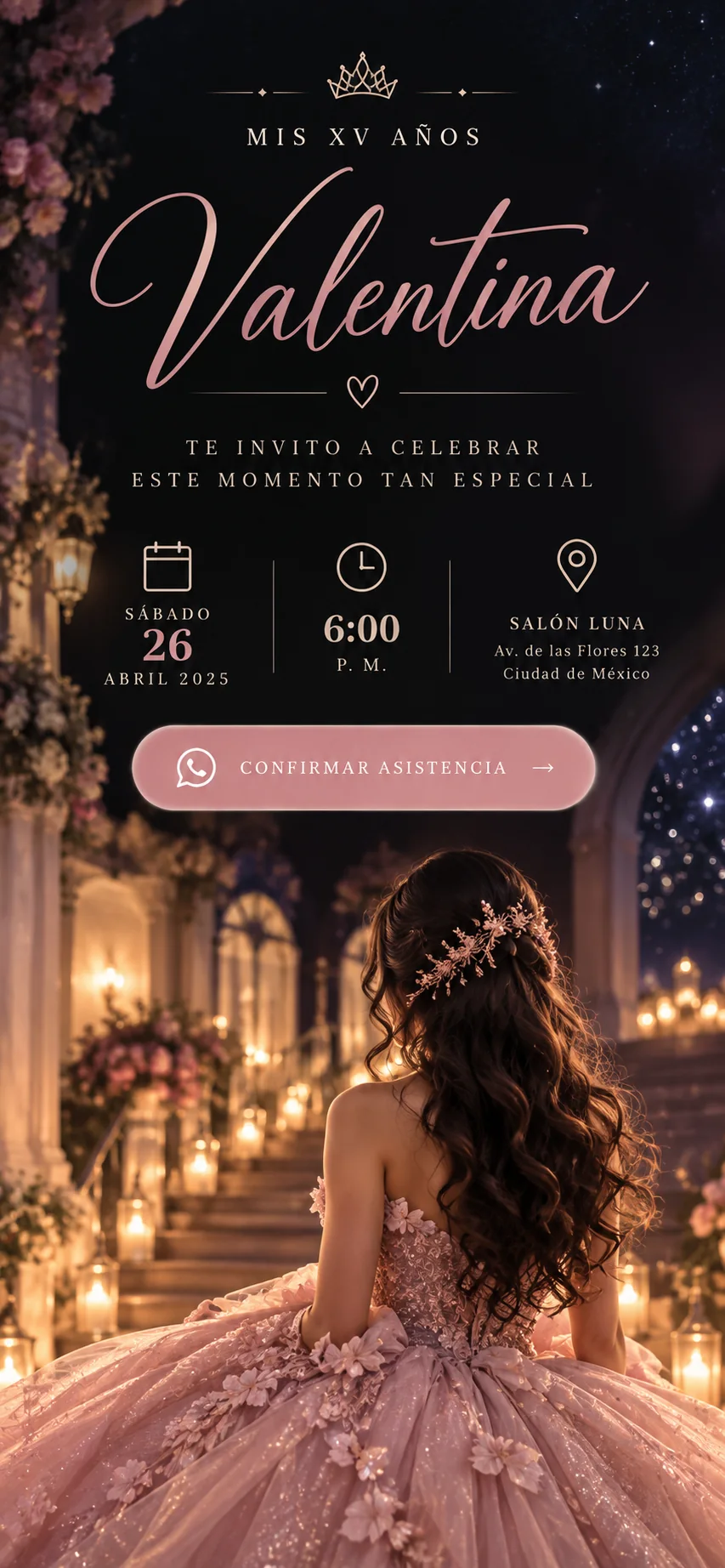 Demo del paquete Premium — XV años Valentina