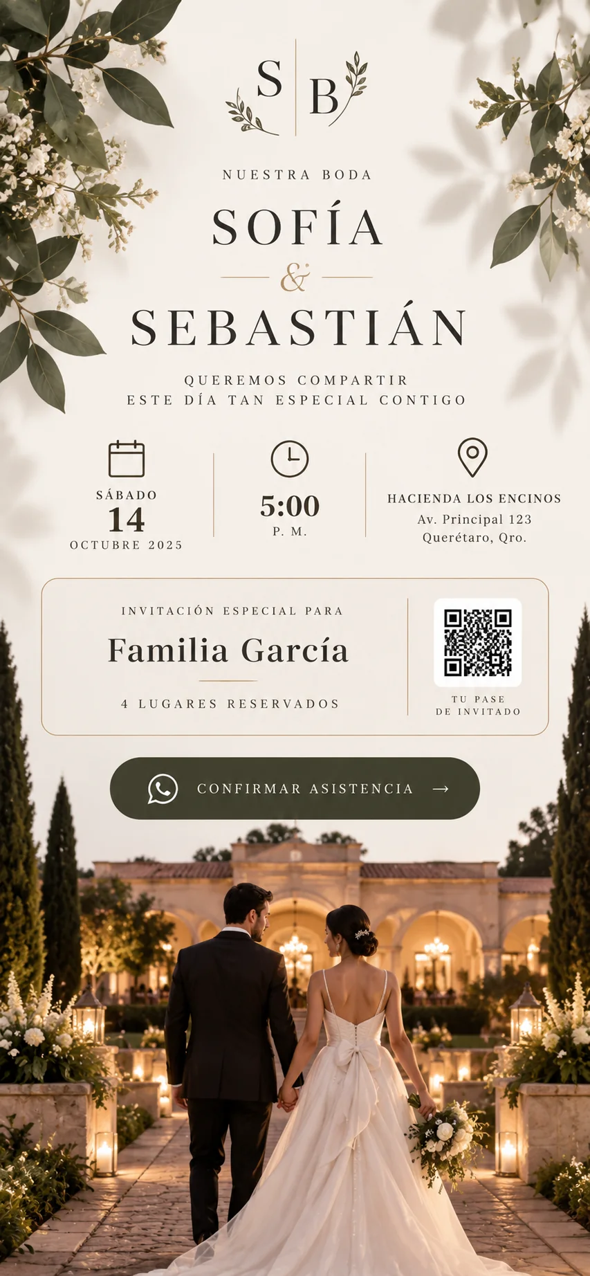Demo del paquete VIP — boda Sofía y Sebastián